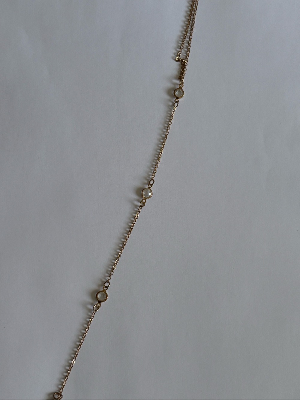 Long drop necklace